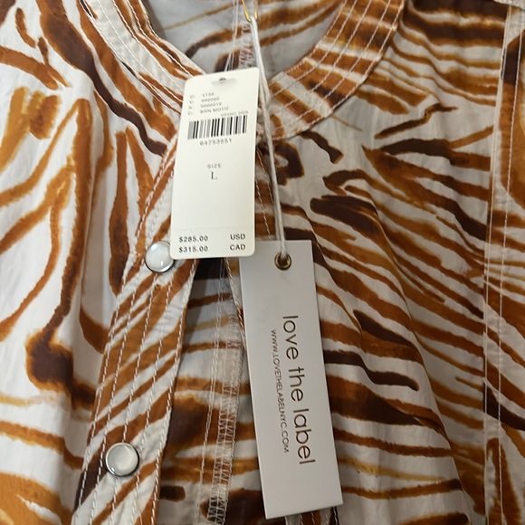 Anthropologie Swirl Motif Puff-Sleeved Belted Midi Dress - Picture 4 of 4